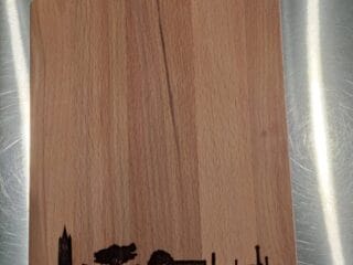 Plank met skyline Son en Breugel