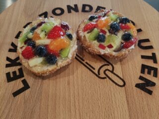 Korstschelp met vers fruit